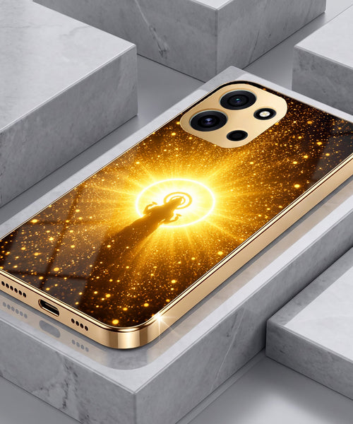 OnePlus Nord 6 5G Lakshmi Sacred Gold Electroplated Glass Phone Back Case