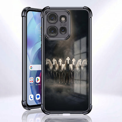 Motorola Edge 50 Neo 5G Running Horses Airbags Printed Back Case