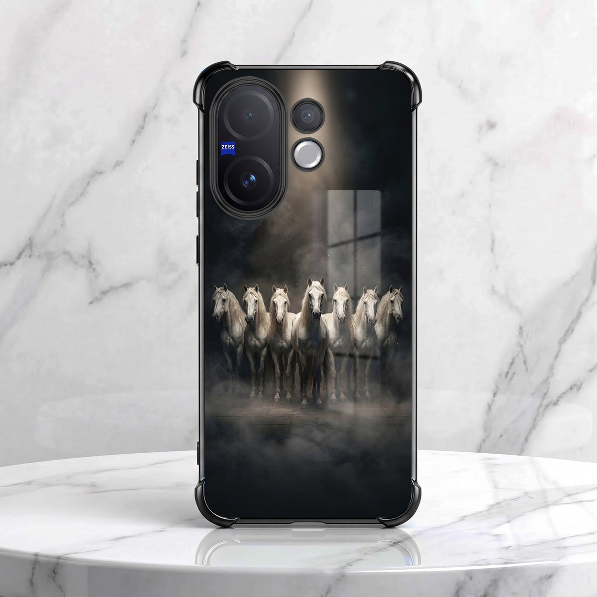 Vivo V60 5G Running Horses Airbags Printed Back Case