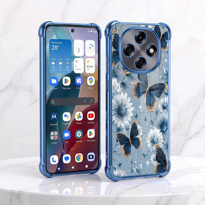 Oppo F31 Pro 5G Blue Butterfly Floral Airbags Printed Back Case