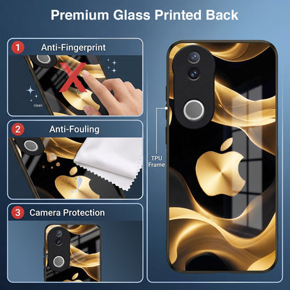 Vivo V50 5G Luxury Wave Acrylic Glass Back Case