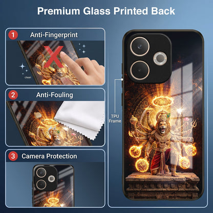 Oppo A5 Pro 5G Lord Narasimha Acrylic Glass Back Case