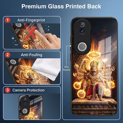 Vivo V50 5G Lord Narasimha Acrylic Glass Back Case