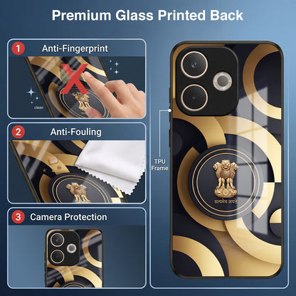 Oppo A5 Pro 5G Royal Emblem Acrylic Glass Back Case