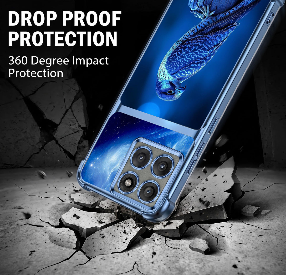 Motorola Edge 60 Pro 5G Royal Falcon Dual-Tone Transparent Airbags Case