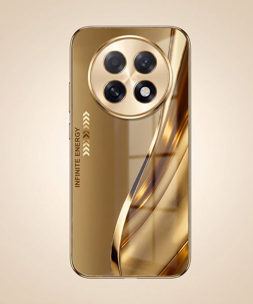 Oppo F31 Pro+ 5G Luxury Infinity Energy Gold Electroplated Glass Phone Case