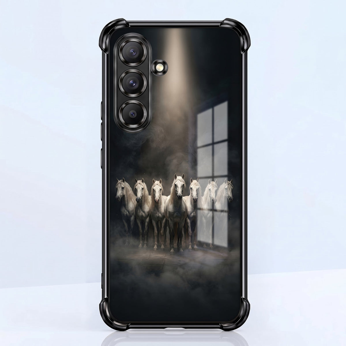 Samsung Galaxy A36 5G Running Horses Airbags Printed Back Case