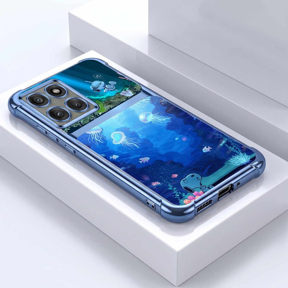 Motorola Edge 60 Pro 5G Mystic Jellyfish Dual-Tone Transparent Airbags Case