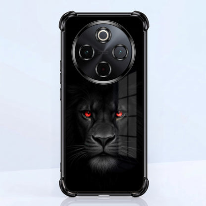 Vivo T4 5G Premium Black Lion Airbags Printed Back Case