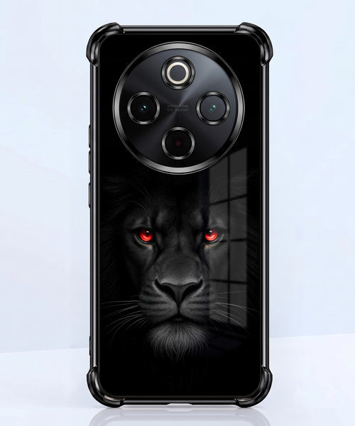 Vivo T4 5G Premium Black Lion Airbags Printed Back Case