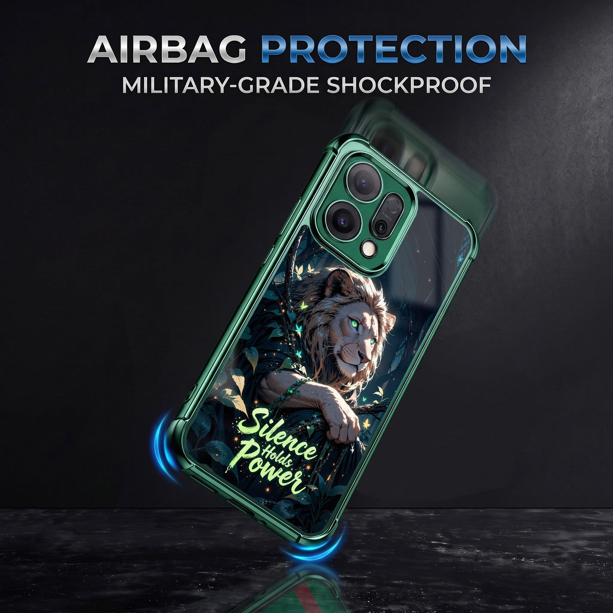 Oppo Reno 14 5G Silence Holds Power Airbags Printed Back Case