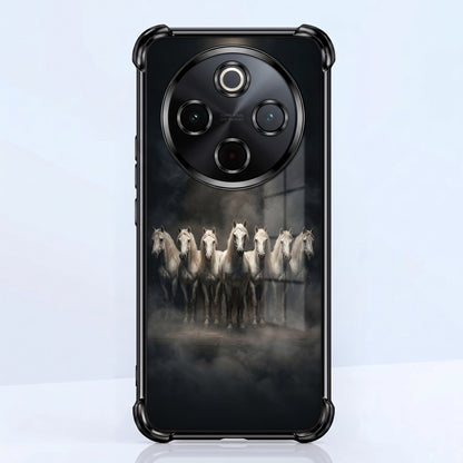 Vivo T4 5G Running Horses Airbags Printed Back Case