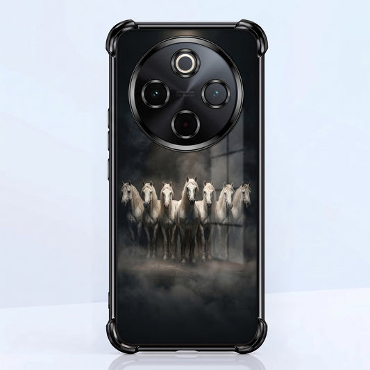 Vivo T4 5G Running Horses Airbags Printed Back Case