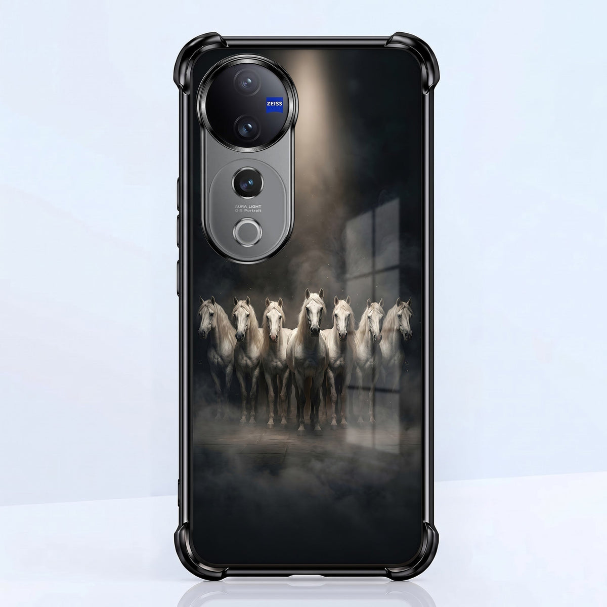 Vivo V40 Pro 5G Running Horses Airbags Printed Back Case
