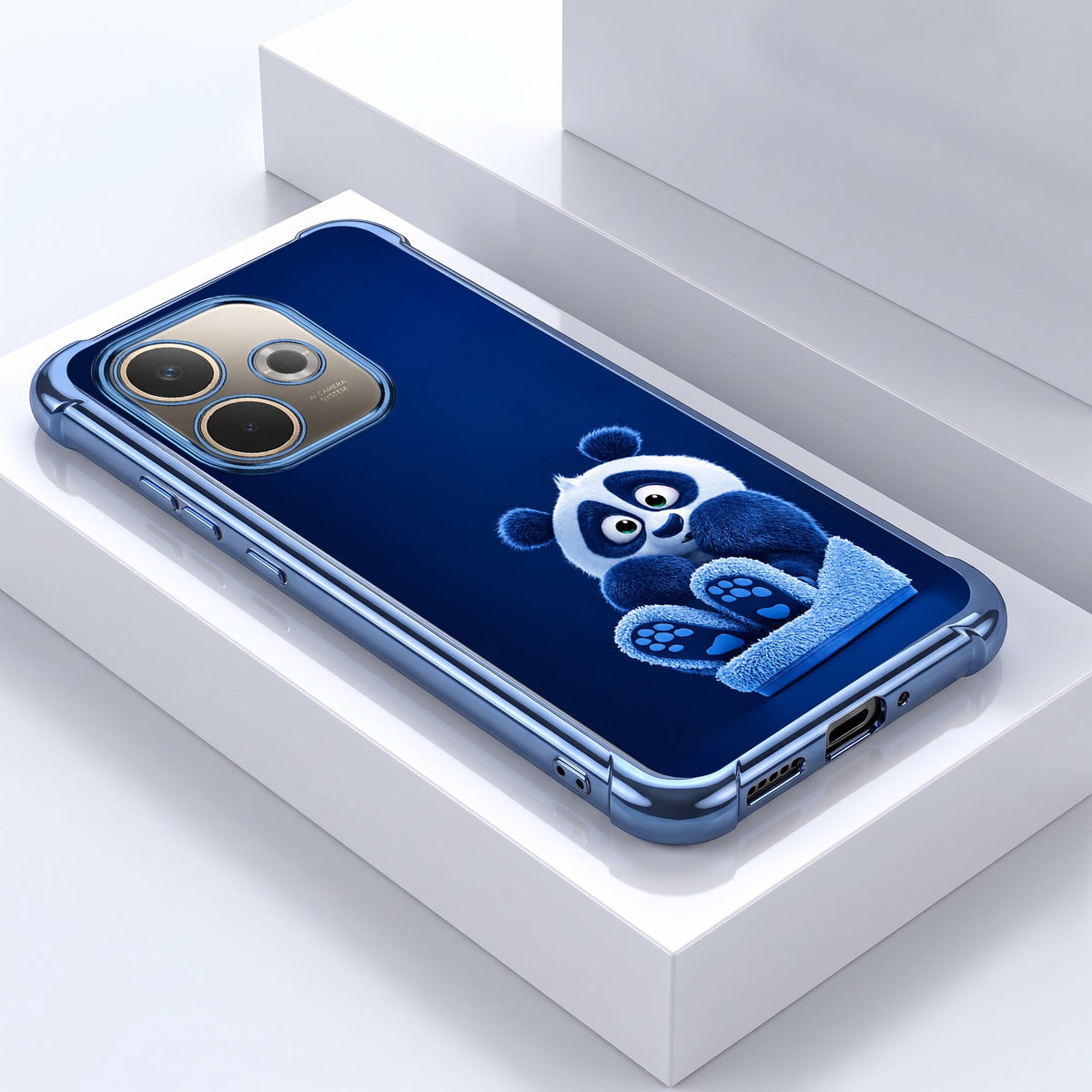 Oppo A5 Pro 5G Cute Panda Airbags Printed Back Case
