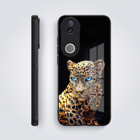 Vivo V50 5G Panther Acrylic Glass Back Case