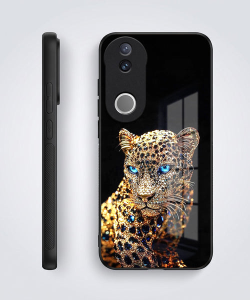 Vivo V50 5G Panther Acrylic Glass Back Case
