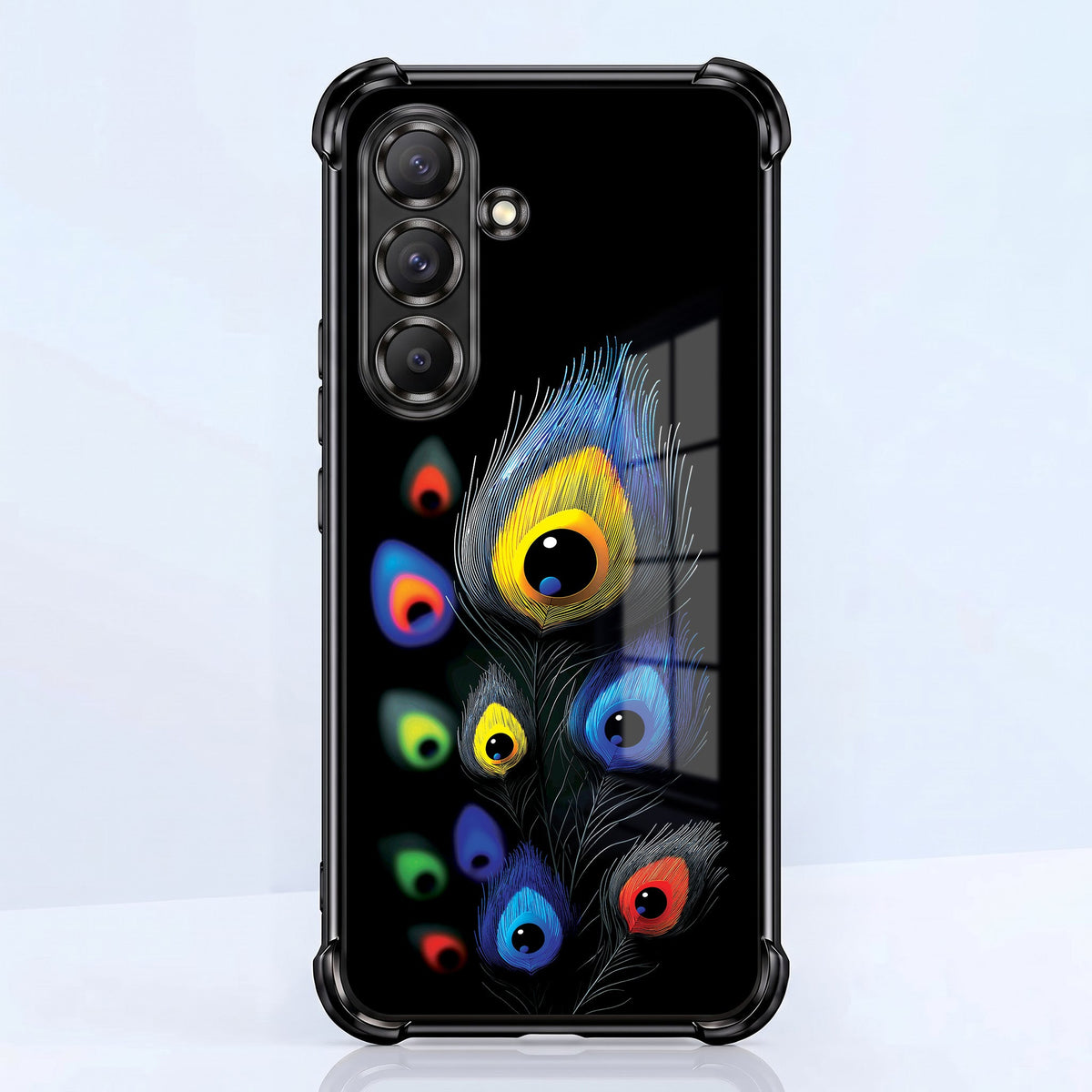 Samsung Galaxy A36 5G Multi-Feather Peacock Airbags Printed Back Case