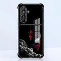 Samsung Galaxy A36 5G Crimson Spider Web Dual-Tone Transparent Airbags Case