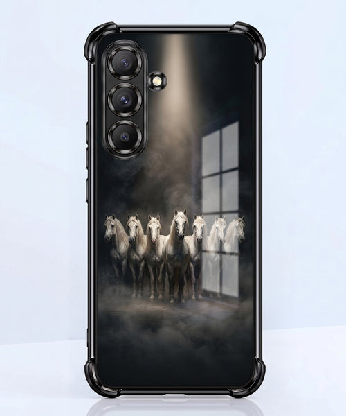 Samsung Galaxy A56 5G Running Horses Airbags Printed Back Case