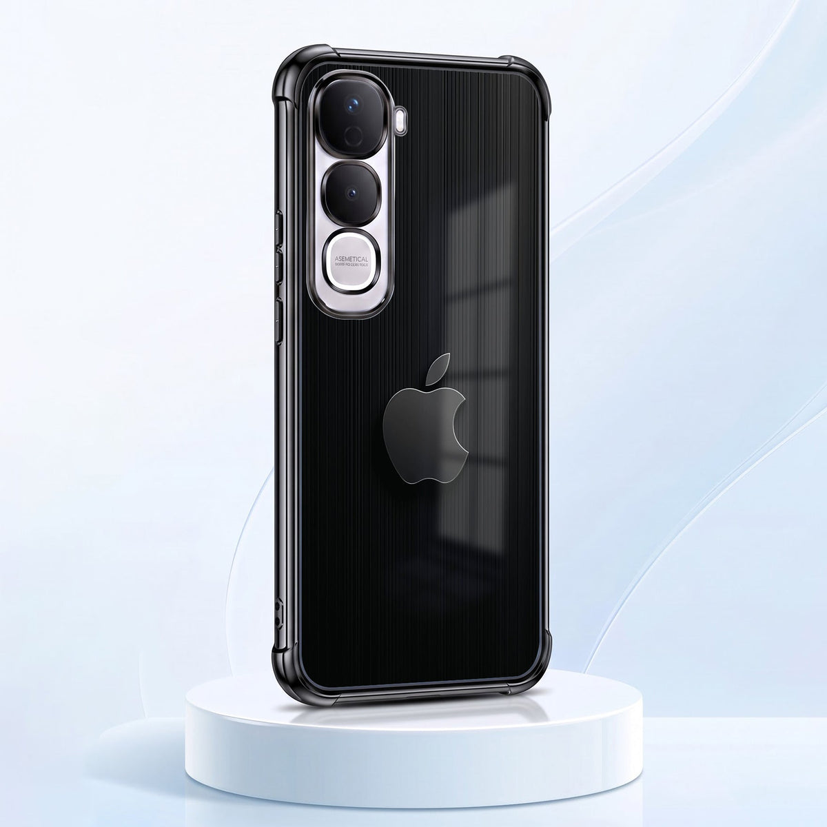 Vivo Y400 Pro 5G Premium Black Apple Airbags Printed Back Case