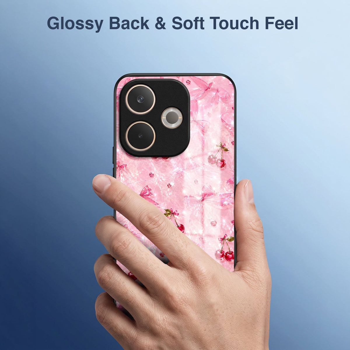 Oppo A5 Pro 5G Pink Cherry Blossom Acrylic Glass Back Case