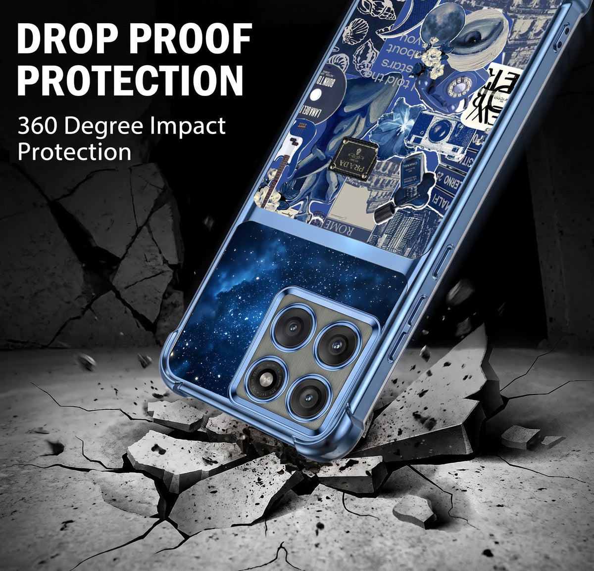 Motorola Edge 60 Pro 5G Cosmic Vintage Dual-Tone Transparent Airbags Case