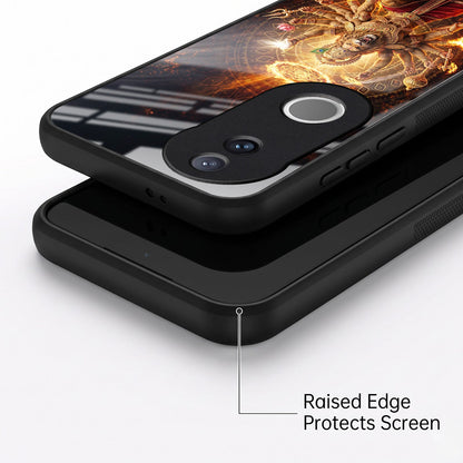 Vivo V50 5G Lord Narasimha Acrylic Glass Back Case