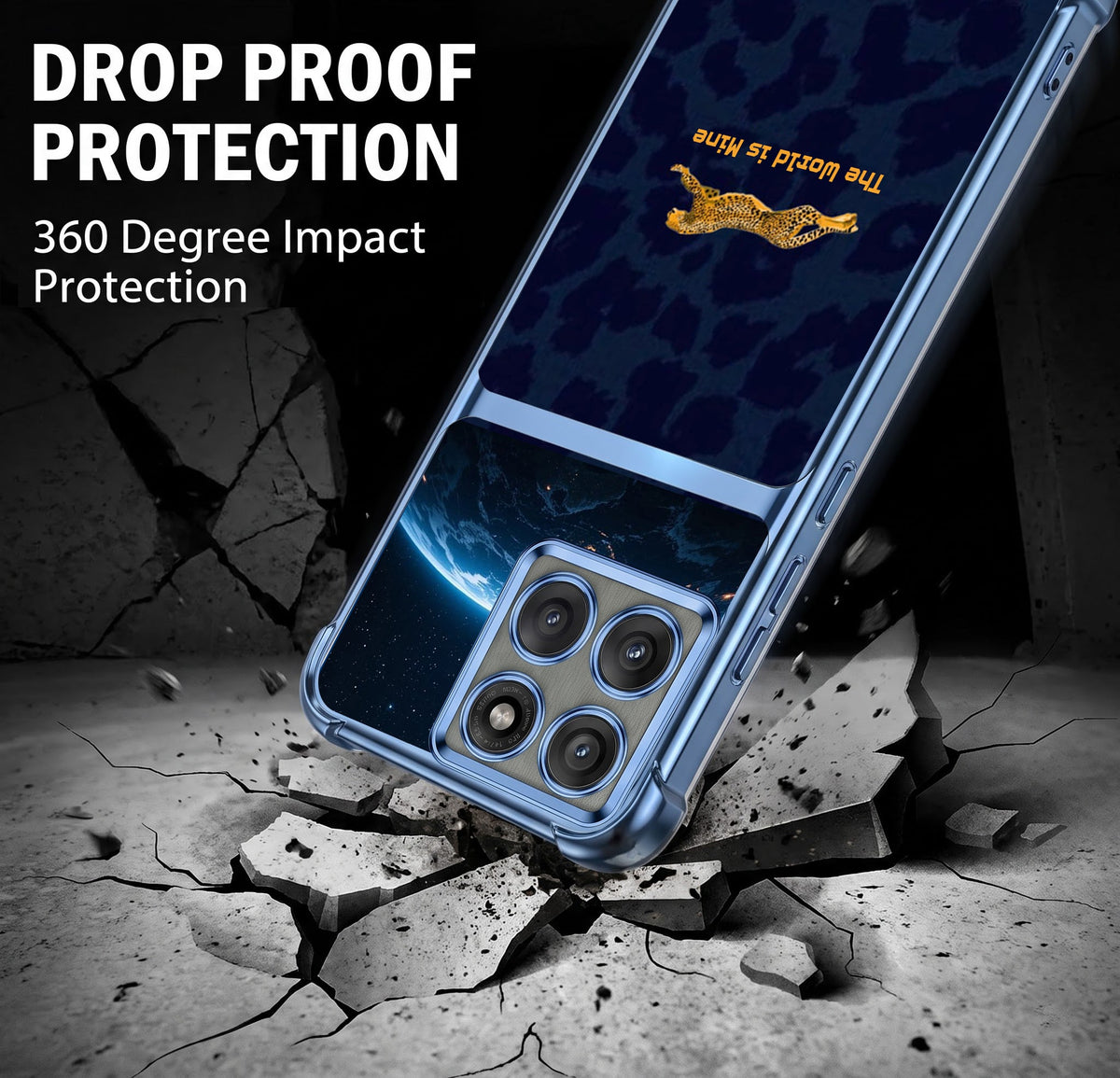Motorola Edge 60 Pro 5G World Is Mine Dual-Tone Transparent Airbags Case