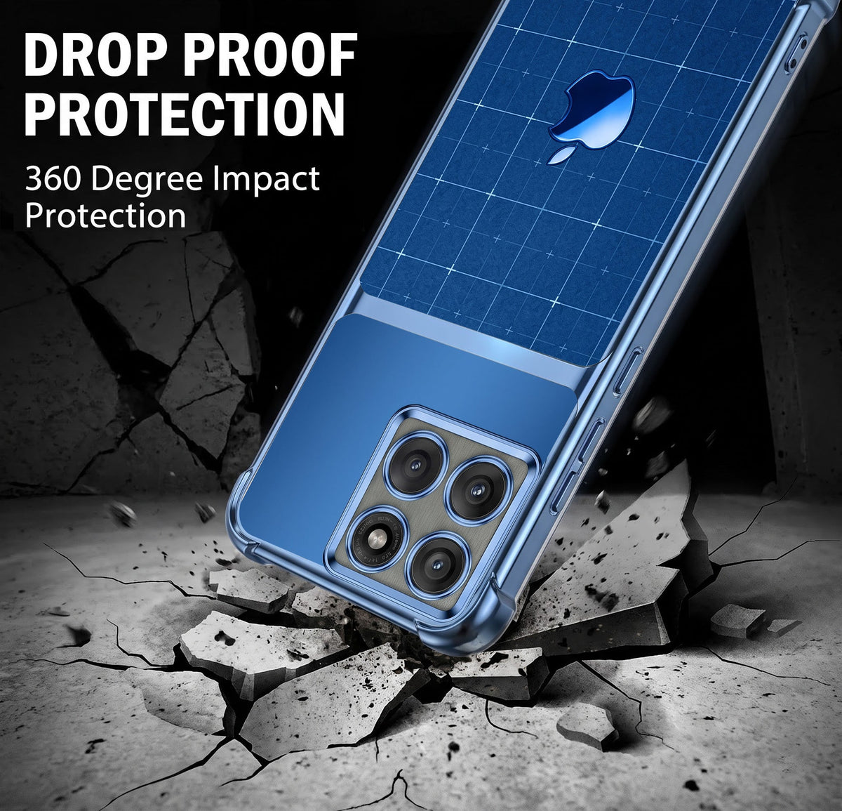 Motorola Edge 60 Pro 5G Matrix Apple Dual-Tone Transparent Airbags Case