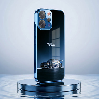 Vivo V70 5G Need For Speed Blue Electroplated Glass Phone Back Case