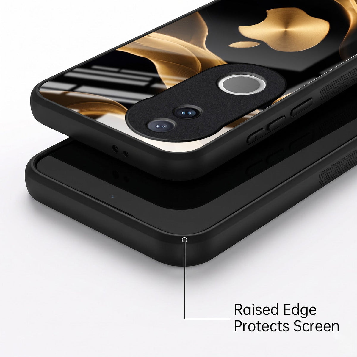 Vivo V50 5G Luxury Wave Acrylic Glass Back Case