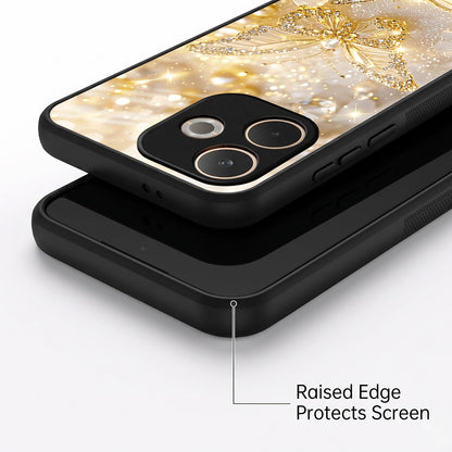 Oppo A5 Pro 5G Golden Butterfly Acrylic Glass Back Case