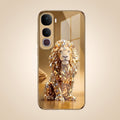 Vivo Y400 Pro 5G Luxury Lion Gold Electroplated Glass Phone Back Case
