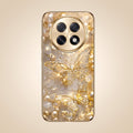 Oppo F31 Pro+ 5G Golden Butterfly Gold Electroplated Glass Phone Back Case