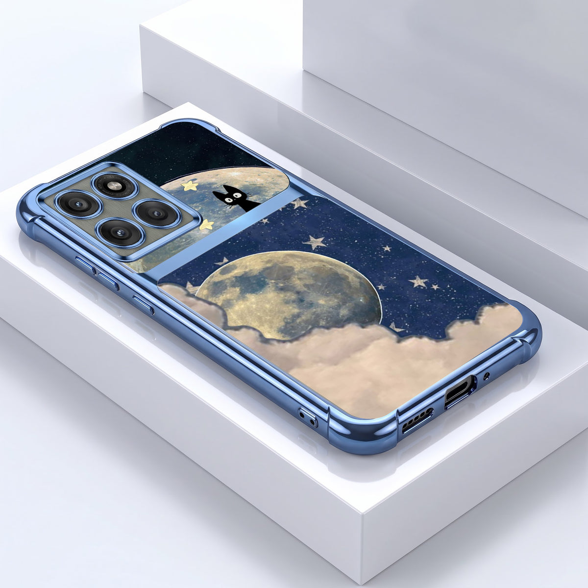 Motorola Edge 60 Pro 5G Moonlight Galaxy Dual-Tone Transparent Airbags Case