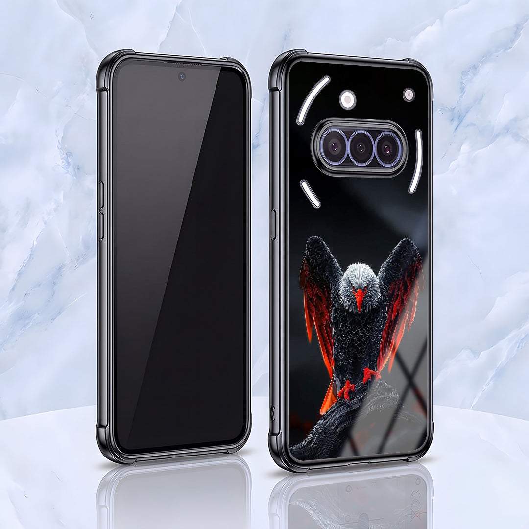 Nothing Phone 3a 5G Premium Black Eagle Airbags Printed Back Case
