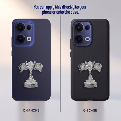 Oppo Reno 13 5G Compatible 3D Indian Metal Flag Emblem Sticker