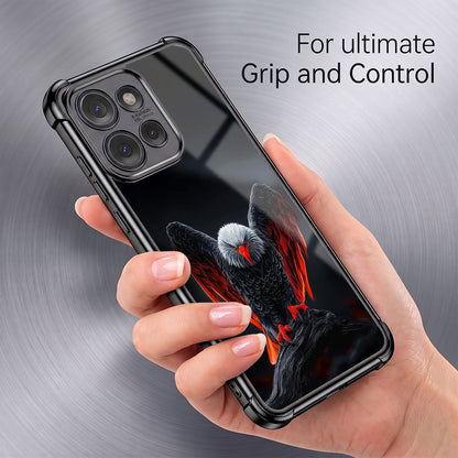 Motorola Edge 50 Neo 5G Premium Black Eagle Airbags Printed Back Case