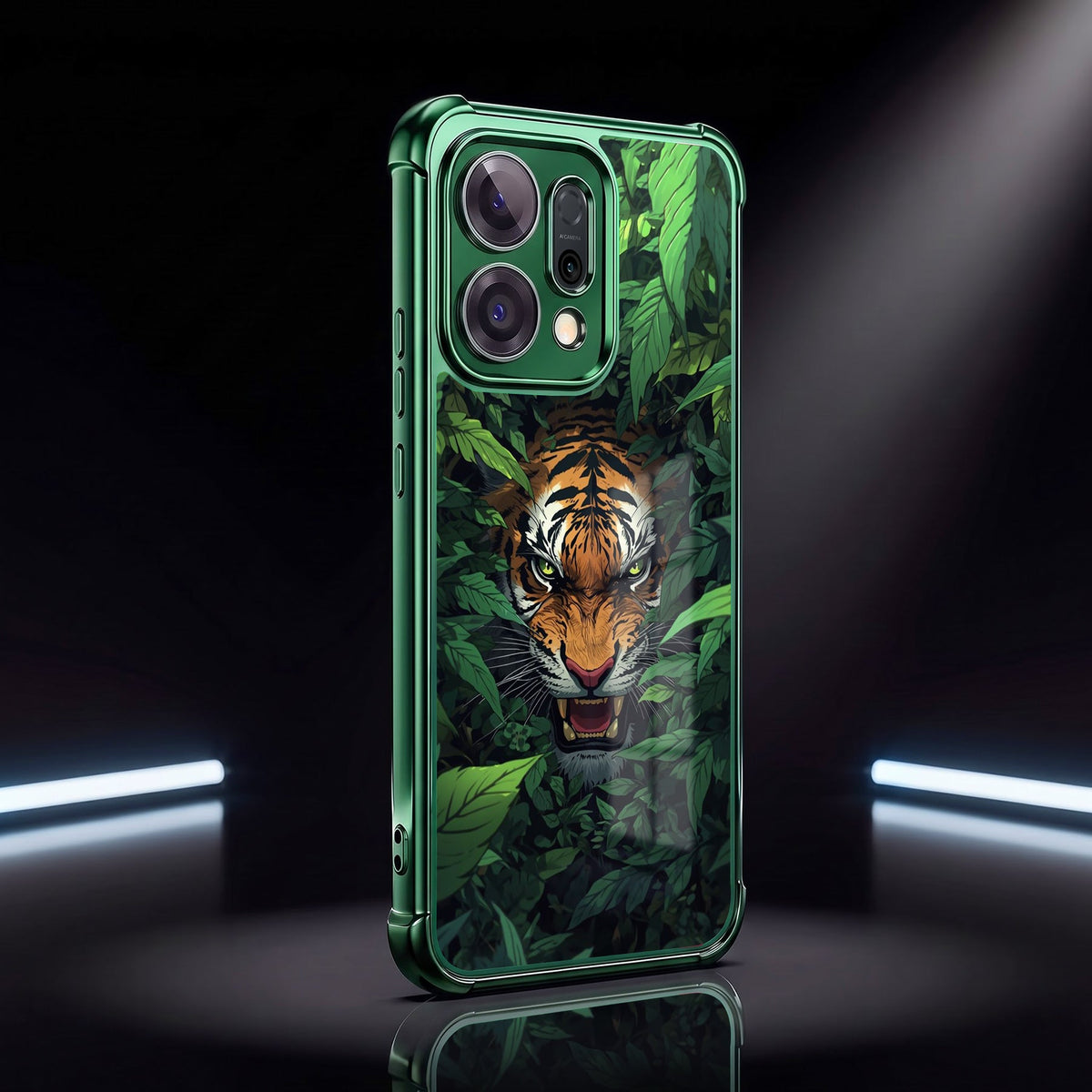 Oppo Reno 14 5G Toxic Tiger Airbags Printed Back Case