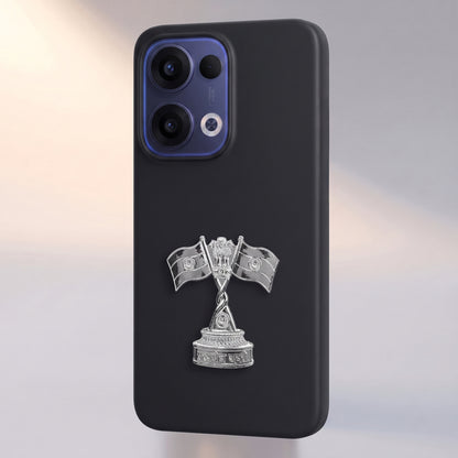 Oppo Reno 13 5G Compatible 3D Indian Metal Flag Emblem Sticker