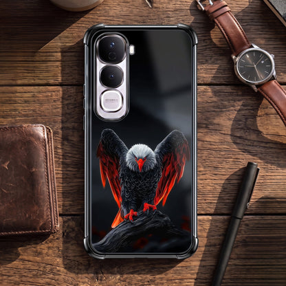 Vivo Y400 Pro 5G Premium Black Eagle Airbags Printed Back Case