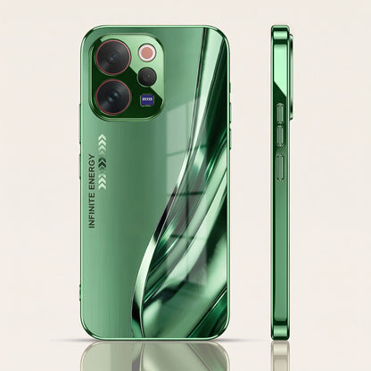 Vivo V70 5G Infinity Energy Green Electroplated Glass Back Case