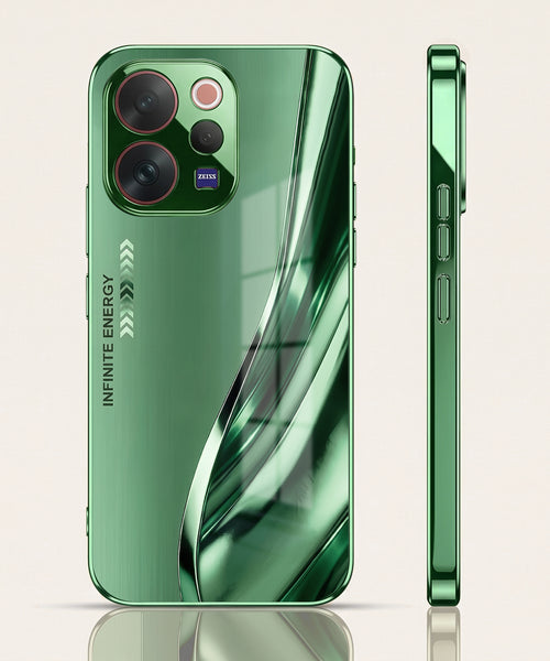 Vivo V70 5G Infinity Energy Green Electroplated Glass Back Case