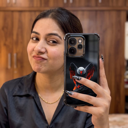 Oppo Reno 15 Pro Mini 5G Premium Black Eagle Airbags Printed Back Case