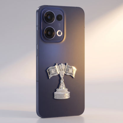Oppo Reno 13 5G Compatible 3D Indian Metal Flag Emblem Sticker
