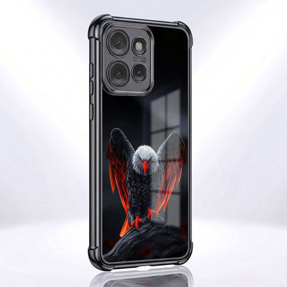 Motorola Edge 50 Neo 5G Premium Black Eagle Airbags Printed Back Case