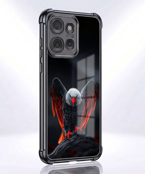 Motorola Edge 50 Neo 5G Premium Black Eagle Airbags Printed Back Case