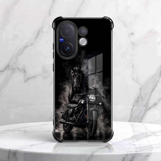 Vivo V60 5G Bike Rider Airbags Printed Back Case