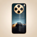 Vivo X200T 5G Porsche Luxury Gold Electroplated Glass Phone Back Case